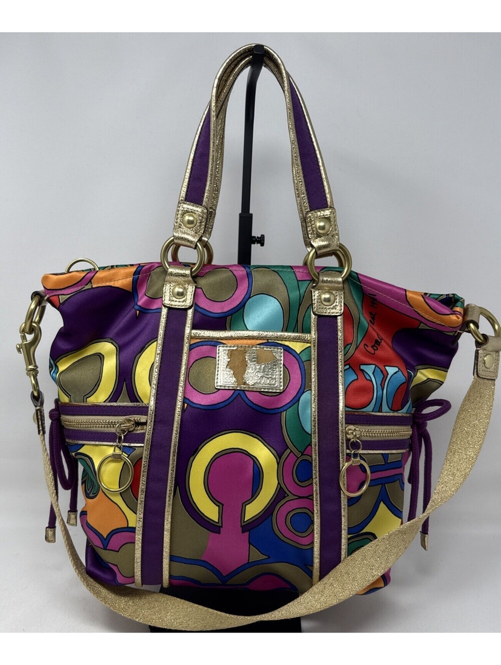 Coach Vintage Y2K Poppy Graffiti Groovy Pop C Glam Handbag